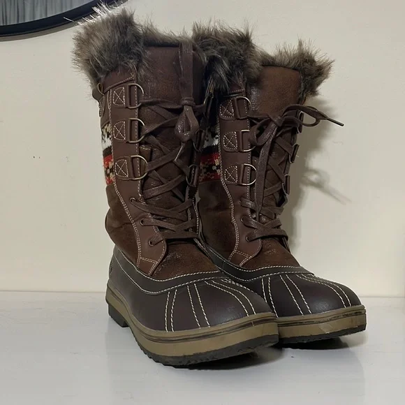Northside Bishop Tan Nordic Winter Boots Size 9 - Picture 2 of 9